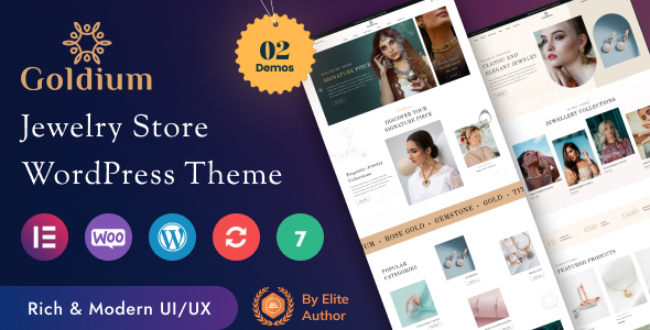 Preview image for Goldium - Jewelry Store Woocommerce Theme