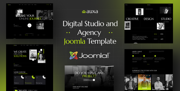 Auxa - Digital Studio and Agency Joomla 6 Template