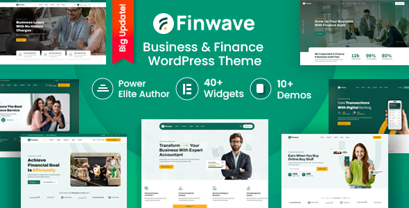 Finwave - Business and Finance WordPress Theme