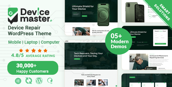 Devicemaster – Mobile, Laptop & Computer Repair WordPress Theme