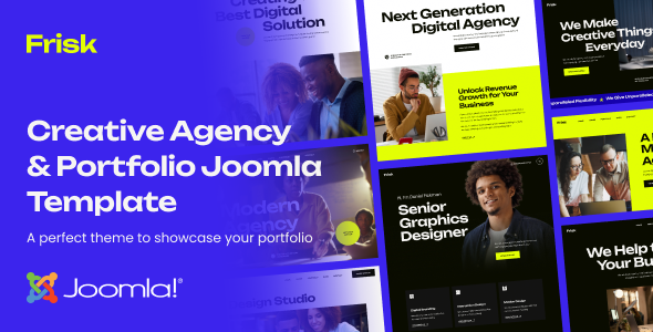 Frisk - Creative Agency & Portfolio Joomla 6 Template