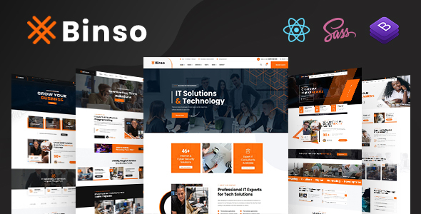 Binso - Digital Agency React NextJs Template