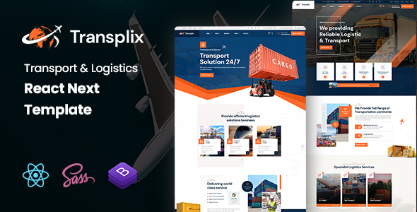 Transplix - Transport & Logistics React NextJs Template