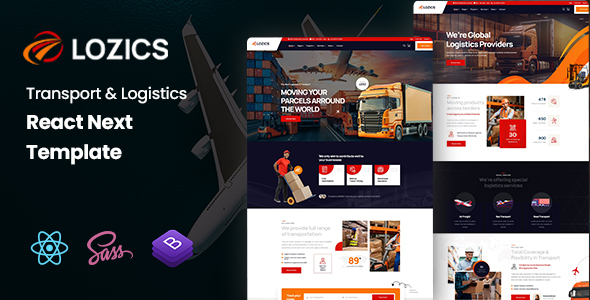 Lozics - Transport & Logistics React NextJs Template
