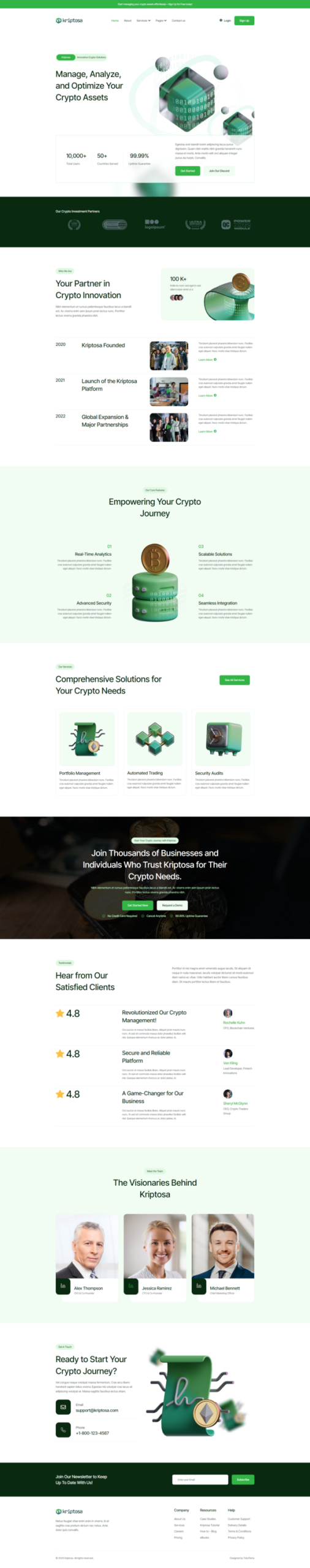 Kriptosa - Web3 SaaS Elementor Template Kit