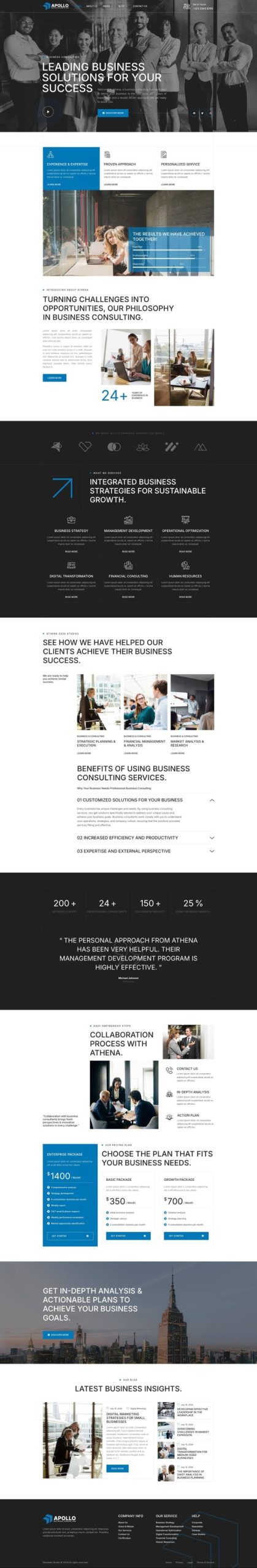 Apollo - Business Consulting Elementor Template Kit