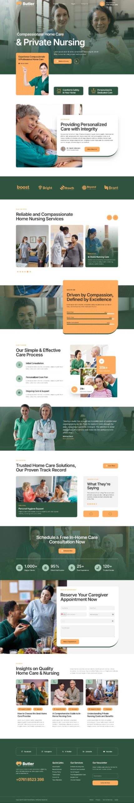 Butler - Home Care & Private Nursing Elementor Template Kit