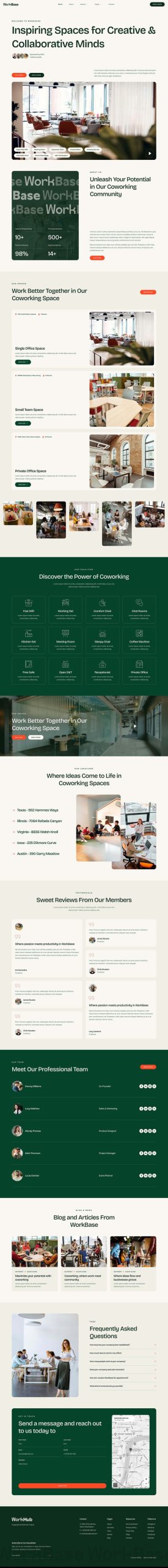 WorkBase - Coworking & Creative Space Elementor Template Kit