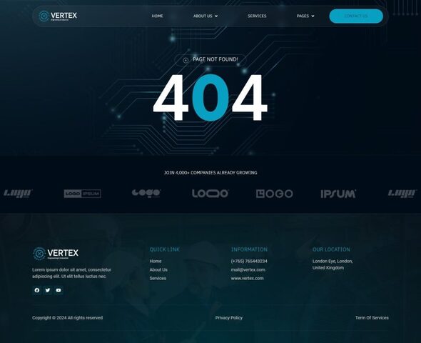 Vertex - Engineering & Industrial Services Elementor Template Kit