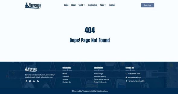Voyage - Yacht & Boat Rental Elementor Template Kit