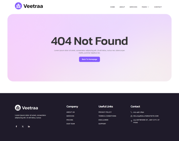 Veetraa - Virtual Assistant Service Elementor Template Kit
