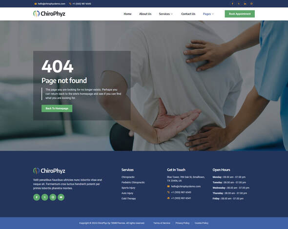 ChiroPhyz - Chiropractic & Physiotherapy Elementor Template Kit