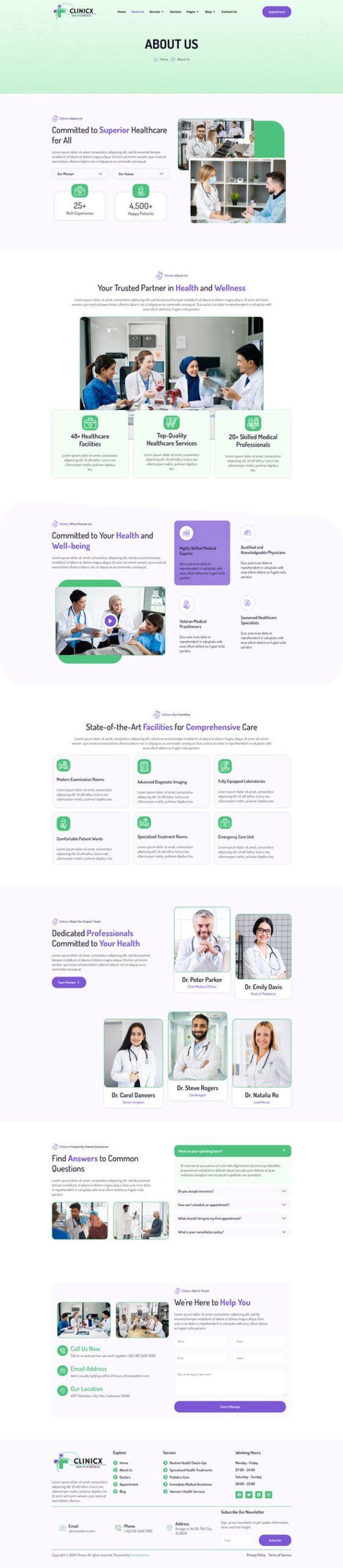 Clinicx - Healthcare & Medical Elementor Template Kit