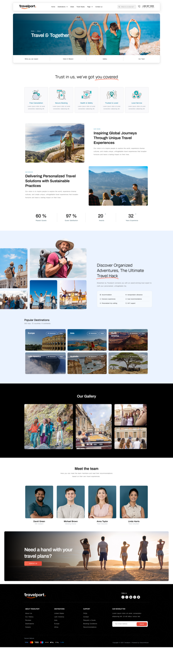 Travelport - Tour & Travel Agency Elementor Pro Template Kit