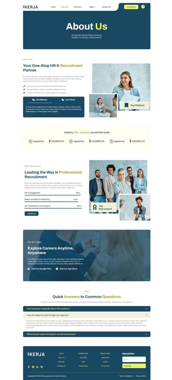 Kerja - Human Resources & Recruitment Agency Elementor Template Kit