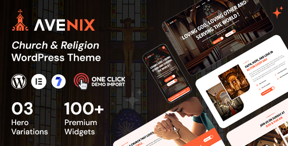 Avenix - Church Website WordPress Themes