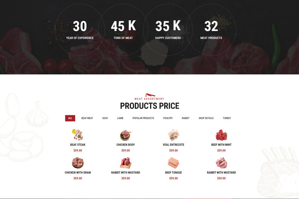 Boskery - Butcher & Meat Shop Template Kit