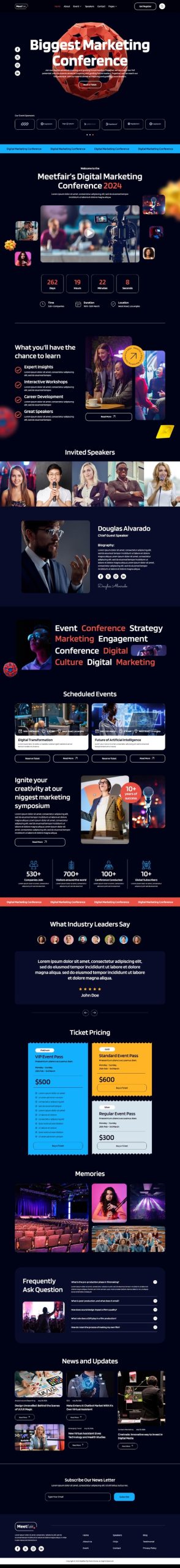 Meetfair - Event & Conference Elementor Template Kit