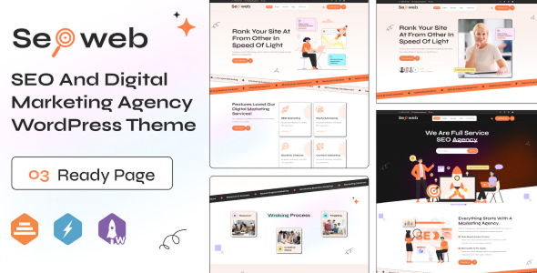 Product preview supplied for Seoweb - SEO And Digital Marketing Agency WordPress Theme