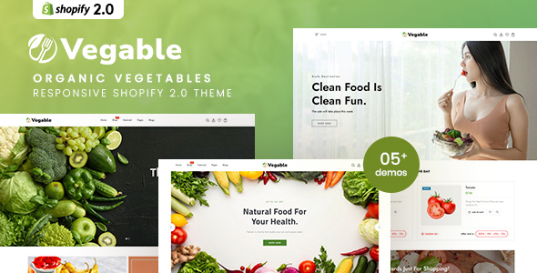 Vegable - Organic Vegetables Responsive Shopify 2.0 Theme