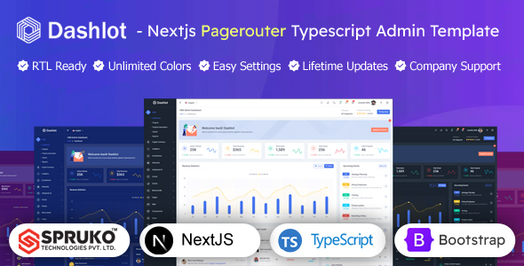 Dashlot - NextJS Typescript React Bootstrap Admin Panel Dashboard Template