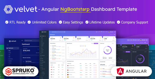 Velvet - Ng Bootstrap Angular Admin Dashboard Template