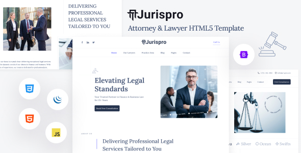 Jurispro – Law Firm & Lawyer HTML Template