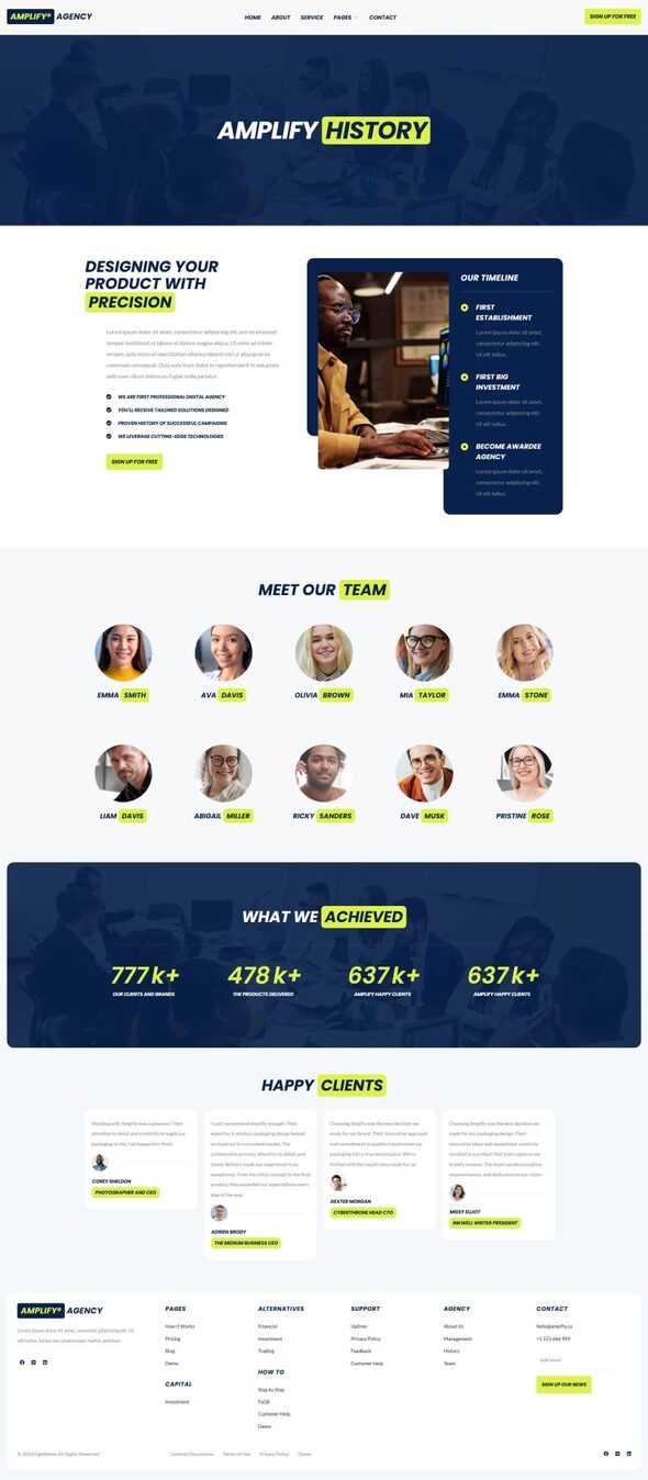 Amplify - Digital Marketing Agency Elementor Template Kit