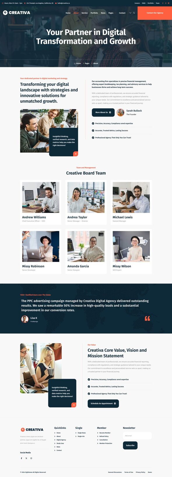 Creativa - Digital Agency Elementor Template Kit