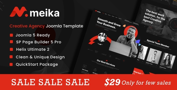 Meika - Creative Agency Joomla 5 Template
