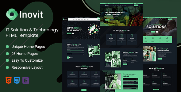 Preview image for Inovit - IT Solution & Technology HTML Template