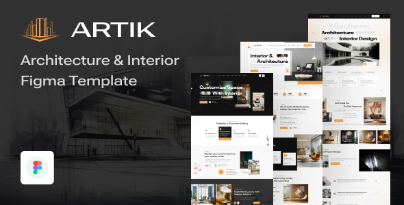 Artik - Architecture & Interior Design Figma Template
