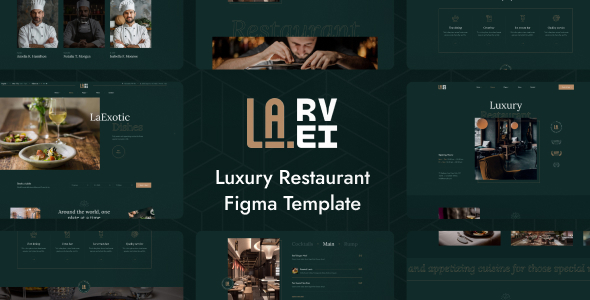 La.Revi - Luxury Restaurant Figma Template