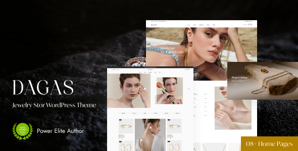 Dagas – Jewelry Store WordPress Theme with AI