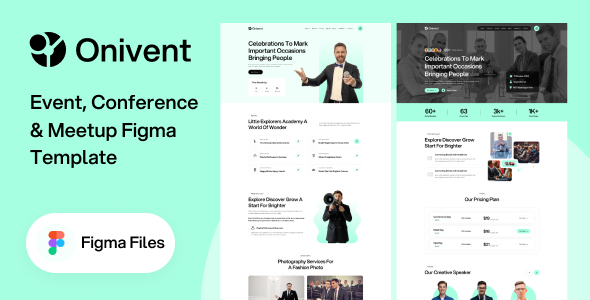 Onivent - Event, Conference & Meetup Figma Template