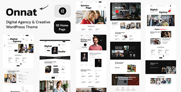 Onnat  – Digital Agency & Creative WordPress Theme