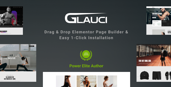 Glauci – Fitness and Gym WordPress Theme with AI