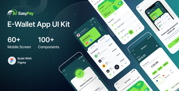 EasyPay-Wallet Finance App UI Kit listing image