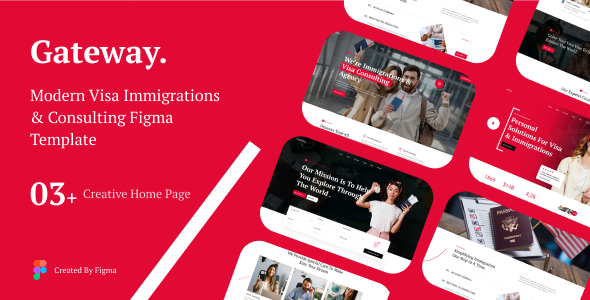 Preview image for Gateway - Immigrations & Consulting Figma Template