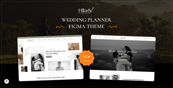 Milady - Wedding Planner Figma Template