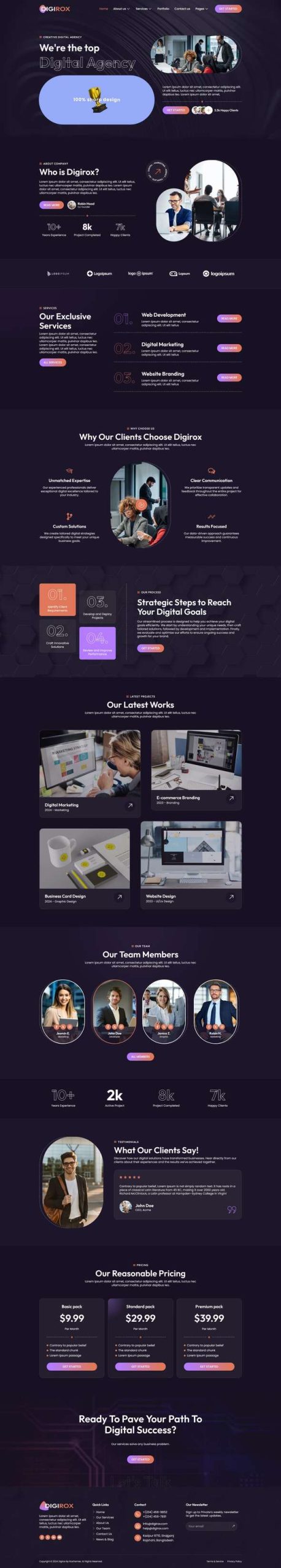 Digirox - Digital Agency Elementor Template Kit