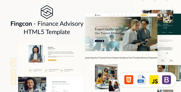 Fingcon - Finance Advisory HTML Template product preview