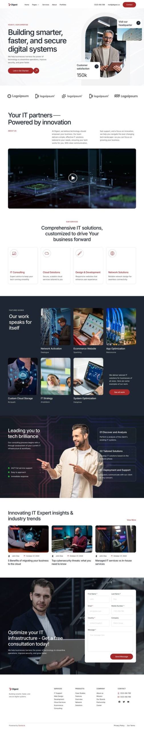 Digest - IT Services & Solutions Elementor Template Kit