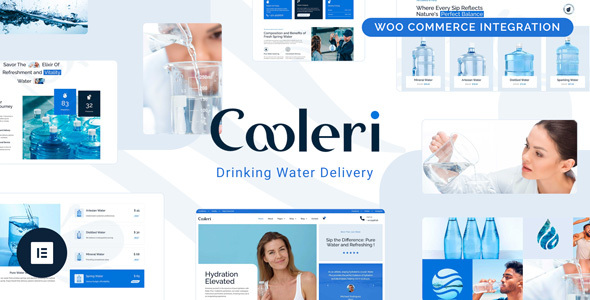 Cooleri - Drinking Water Delivery Elementor Pro Template Kit