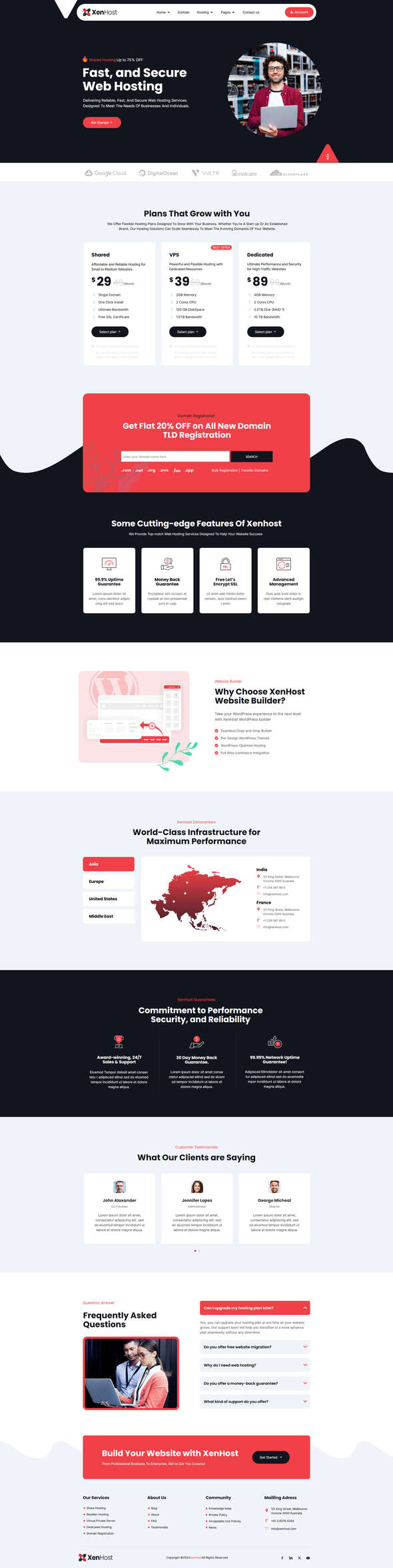 XenHost - Web Hosting Elementor Template Kit