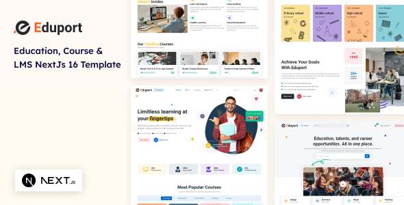 Eduport - Next.js 16 Education Course and LMS Template