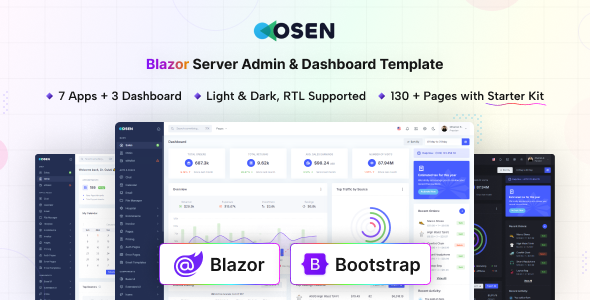 Osen - Blazor Server Admin & Dashboard Template