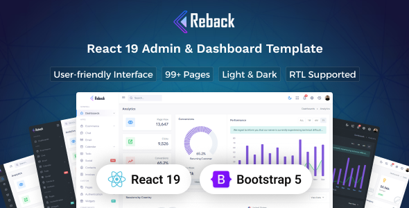 Reback - React 19 Admin & Dashboard Template