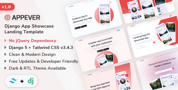 Appever - Django 5 App Showcase Template