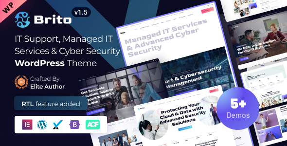 Brito - IT Services & Cyber Security Solutions WordPress Theme